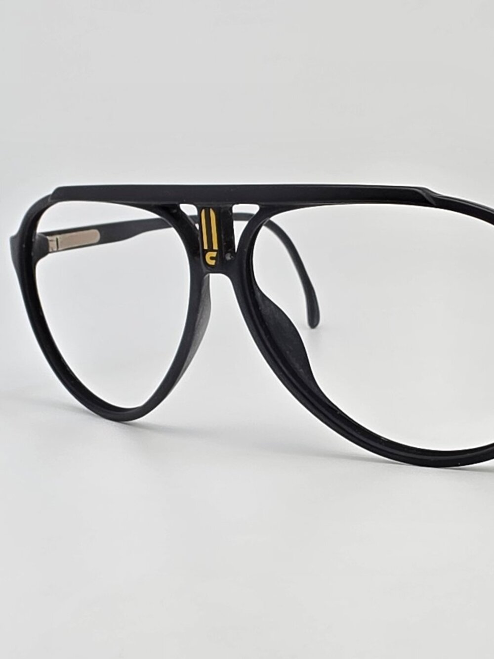Carrera 5480 90 Matte Black Gold Aviator Sunglasses Frame w/ Flexhinge 59-11-135
